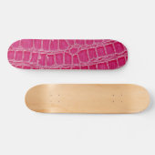 Skateboard Crocodile rose chaud Crocodile Skin Faux Mini Skat (Horz)