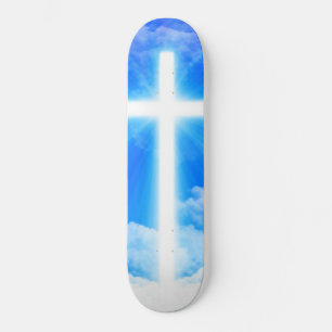 Skateboard Croix de lumière Jésus-Christ chrétien personnalis