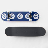 Skateboard Croix octogonale BLUE CORSAIR STYLE (Horz)