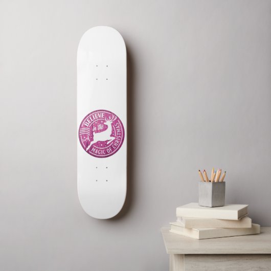 Skateboard CROYEZ À LA MAGIE DE ... noël (Art mural)