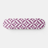 Skateboard Cube Déco géométrique violet chaud (Horz)