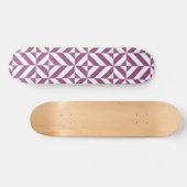 Skateboard Cube Déco géométrique violet chaud (Horz)