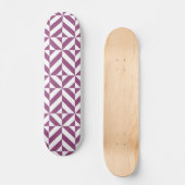 Skateboard Cube Déco géométrique violet chaud (Recto)