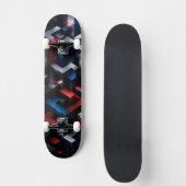 Skateboard Cube Illusion Infini | Géométrique Ultra 3D (Recto)