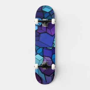 Skateboard Cubes Abstraits