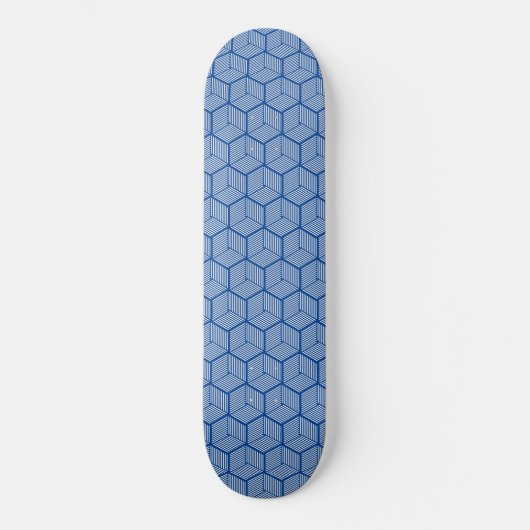 Skateboard Cubes Bleus (Recto)