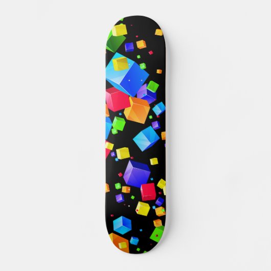 Skateboard Cubes colorés 2 (Recto)