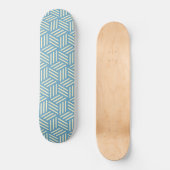 Skateboard Cubes d'illusion optique Abstraite rétro Motif ble (Recto)