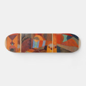 Skateboard Cubisme Abstrait coloré Klee Temple Gardens (Horz)
