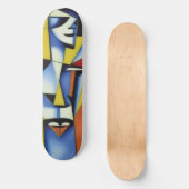 Skateboard Cubiste Zen Abstrait (Recto)