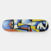 Skateboard Cubiste Zen Abstrait (Horz)