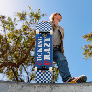 Skateboard Cucking Frazy bleu et blanc