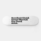 Skateboard Cuisine de rue Cambodgienne / Khmer (Horz)