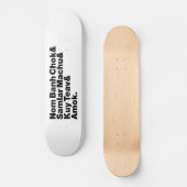 Skateboard Cuisine de rue Cambodgienne / Khmer (Recto)