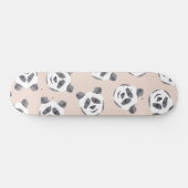 Skateboard Cuisine noir blanc rose Motif Panda (Horz)