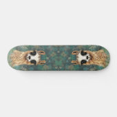 Skateboard Curious Baby Llama (Horz)