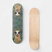 Skateboard Curious Baby Llama (Recto)