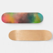 Skateboard Custom Blank Template Modern Colorful Abstract Art (Horz)