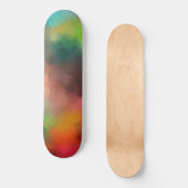 Skateboard Custom Blank Template Modern Colorful Abstract Art (Recto)
