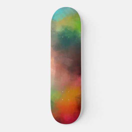 Skateboard Custom Blank Template Modern Colorful Abstract Art (Recto)