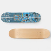 Skateboard Custom Blue PCB Circuit Board for IT Pros (Horz)