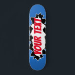 Skateboard Custom design kid's Birthday vend du skate-deck<br><div class="desc">Custom design kid's Birthday vend du skateboard. Cool wooden skate board design for boys and girls. Fun Birthday vend idea for kids. Personalize with your own unique name, funny quote or monogram letters Unique Birthday vend "idea for skater son, grandson, nephew, cousin, daughter, sister, brother, friend, boycott, girlfriend, etc. Ripped...</div>