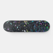 Skateboard Custom Iridescent Abstract Stained Glass Pattern (Horz)
