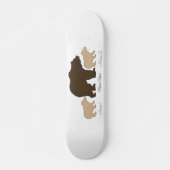 Skateboard Custom Mama Bear With 2 Kid Names Mothers Day Gift (Devant)