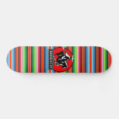 Skateboard CUSTOM NAME Charro Horse Spanish Mexican Serape (Horz)