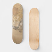 Skateboard CUSTOM Nostalgic Sunflower & Bird Art Print (Recto)