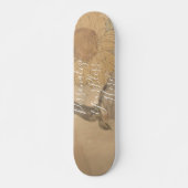Skateboard CUSTOM Nostalgic Sunflower & Bird Art Print (Devant)