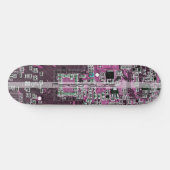 Skateboard Custom Purple PCB Circuit Board for IT Pros (Horz)