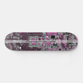 Skateboard Custom Purple PCB Circuit Board for IT Pros (Horz)