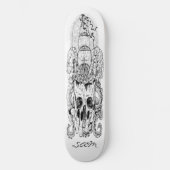 skateboard Custom Skeleton Nautical Pirate King (Voorkant)