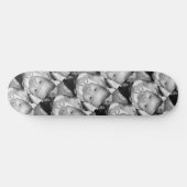 Skateboard Customisez votre motif photo noir blanc (Horz)