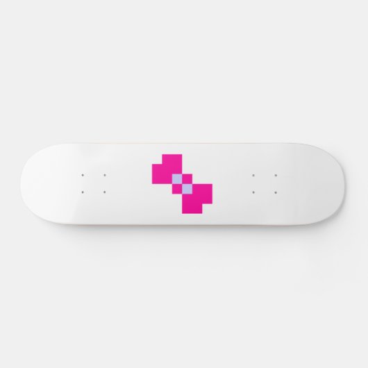 Skateboard Cute 8 bits Pixel Bow (Horz)