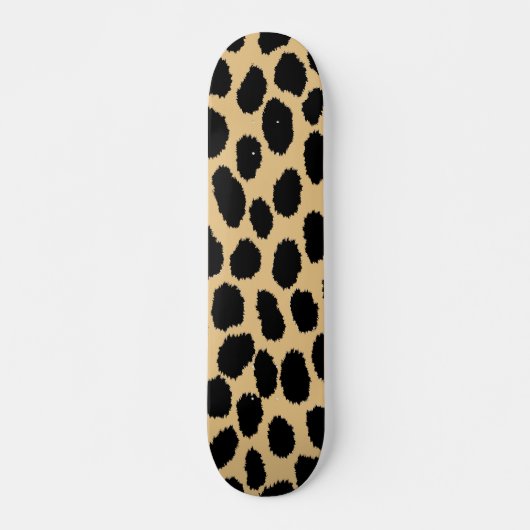 Skateboard Cute African Wildlife Cheetah Poster de animal Mot (Devant)