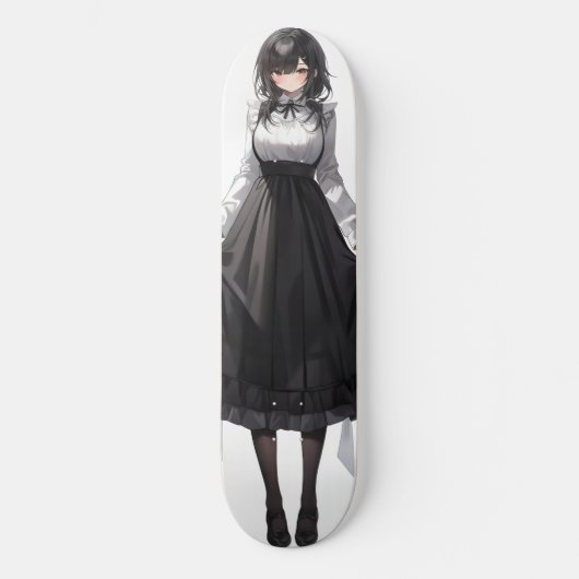 Skateboard Cute Anime Maid (Recto)