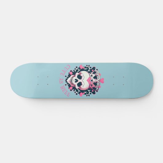 Skateboard Cute as Hell Crâne (Horz)
