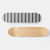 Skateboard Cute black gray stripes (Horz)