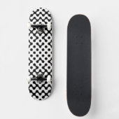 Skateboard Cute black white labyrinth pattern (Recto)