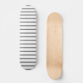 Skateboard Cute black white stripes (Recto)