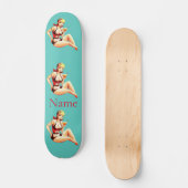 Skateboard Cute Blonde Martini Bikini Girl Thunder_Cove (Recto)