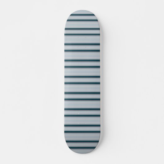 Skateboard Cute blue gray stripes  (Devant)