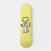 Skateboard Cute bunny rabbit with vegetables (Devant)