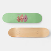 Skateboard Cute chantant des patates douces caricaturales lég (Horz)