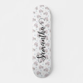 Skateboard Cute Chat hiver Motif de Noël personnalisé (Devant)