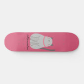 Skateboard Cute Chat Personnalisé (Horz)