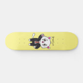 Skateboard Cute chaton chat en costume d'affaires dessin anim (Horz)