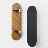 Skateboard Cute coloré natif aztèque tissu design motif (Recto)
